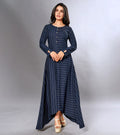 Cotton Navy Blue Gown