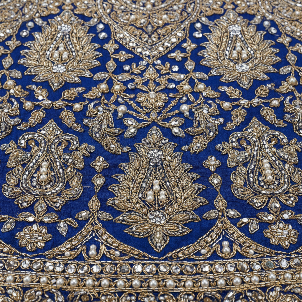 Blue Salwar Suit - Close-up