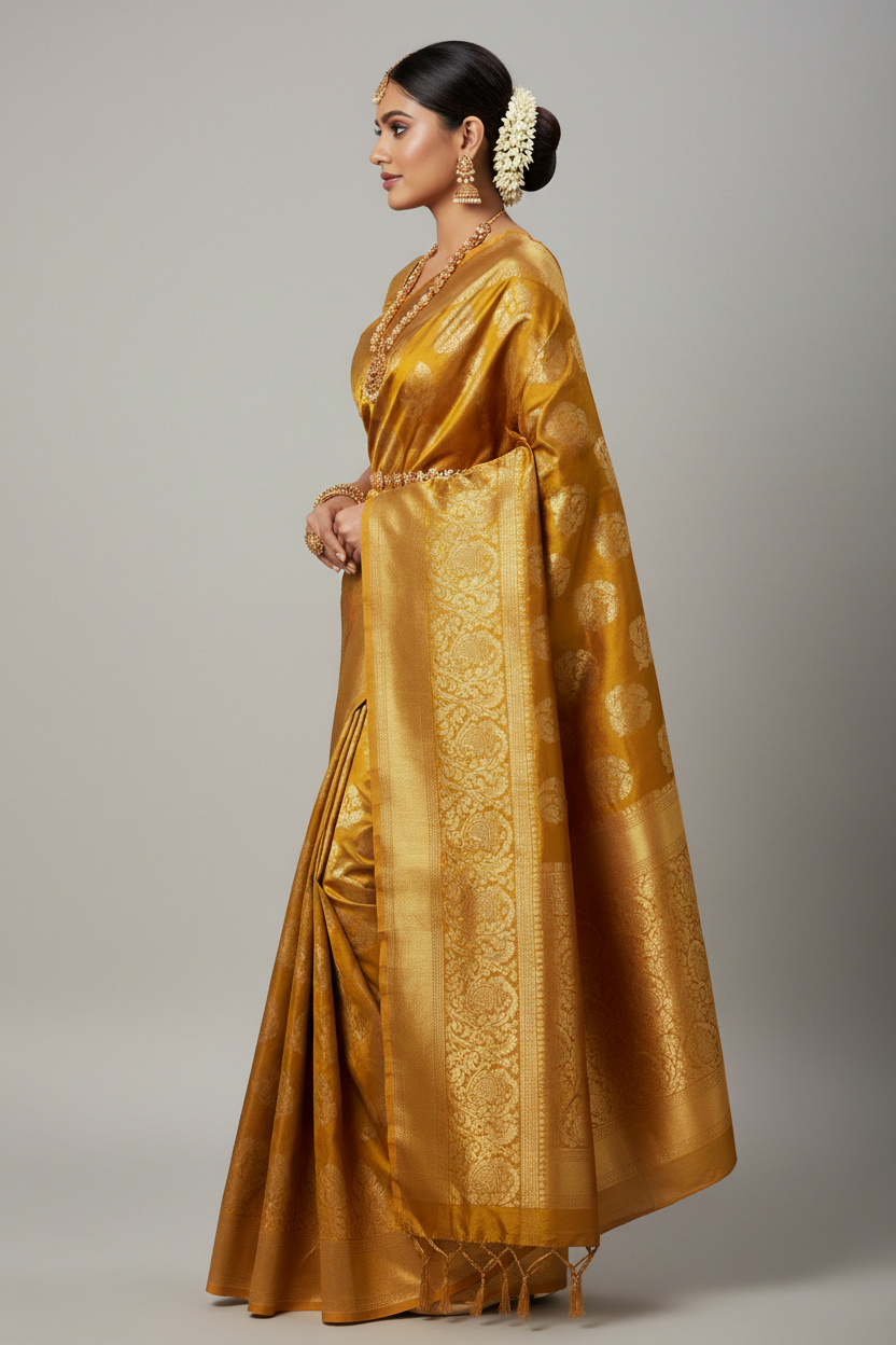 Sona Silk Saree - Side View