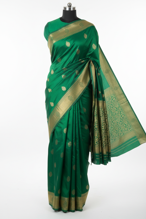 Hara Silk Saree - Front View