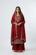 Red Salwar Suit 2 - Front View