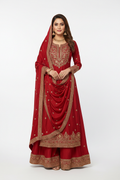 Red Salwar Suit - Front View